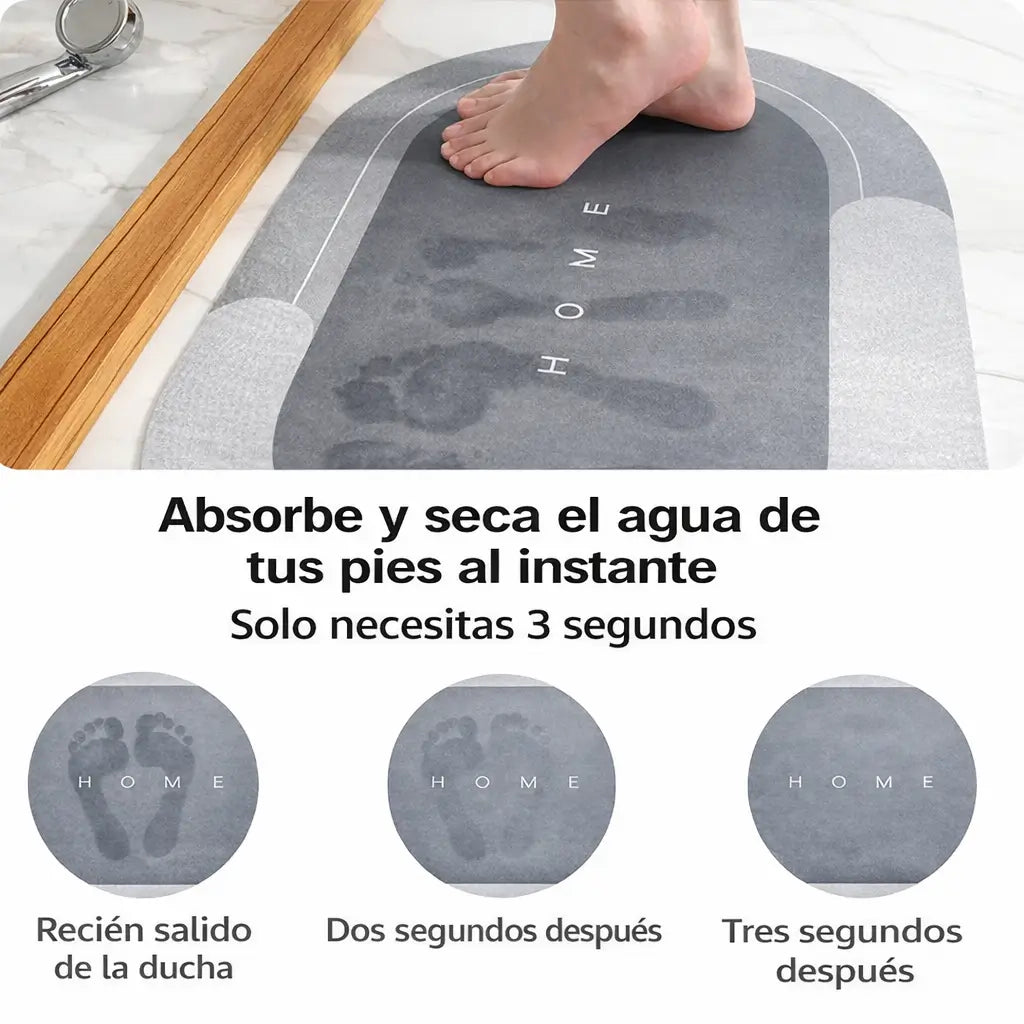 Alfombra DryStep™ — Tu baño seco y seguro desde el primer paso + Mango Ducha GRATIS