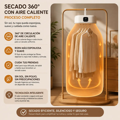 Secadora SecaGo™ - Seca tu ropa en casa, sin tendedero y sin depender del clima