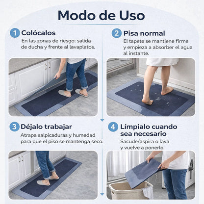 Combo Tapetes SafeStep Home - Evita resbalones con máxima absorción - OFERTA 2X1