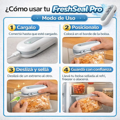 Sellador FreshSeal Pro – Sellá tus bolsas en segundos y mantené tu comida fresca por más tiempo