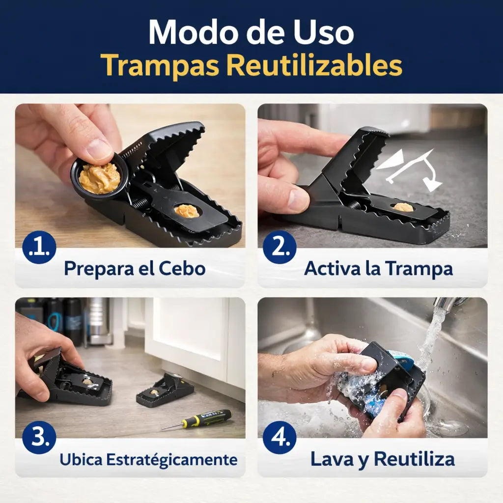 Trampas EconoSnap - Ahorra Dinero al Año con Trampas Reutilizables