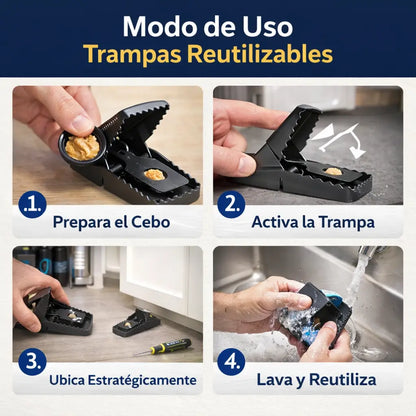 Trampas EconoSnap - Ahorra Dinero al Año con Trampas Reutilizables