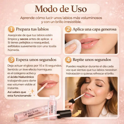 Volupté Labial — Labios más carnosos y sin arrugas. Sin agujas, sin dolor - PROMO 6x2