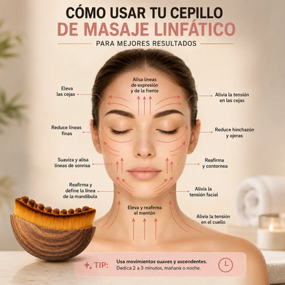 DrenaFace™ | Cepillo linfático facial para reducir hinchazón y mejorar tu brillo
