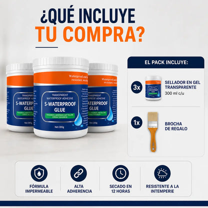 SellaPro™ | Elimina filtraciones y grietas sin llamar a un gasfiter | OFERTA 3X1