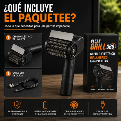 CleanGrill 360 – Deja de restregar a mano la grasa quemada de tu parrilla