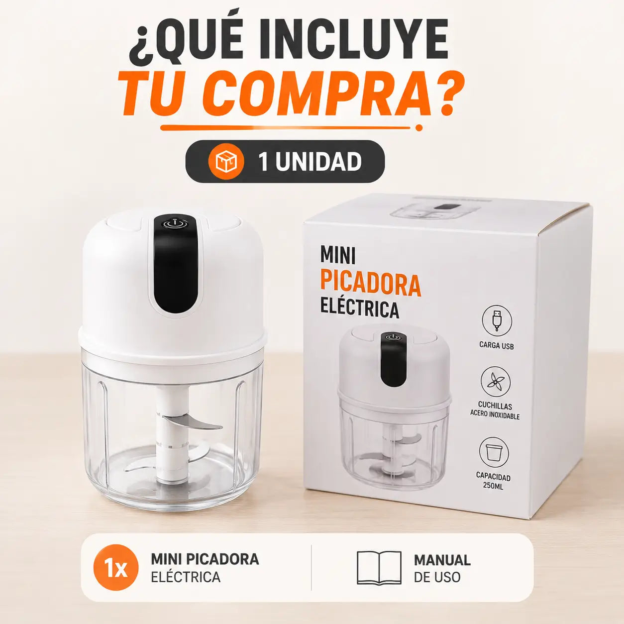 MiniChef Pro – Deja de perder tiempo picando a mano cada vez que cocinas