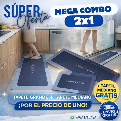 Combo Tapetes SafeStep Home - Evita resbalones con máxima absorción - OFERTA 2X1