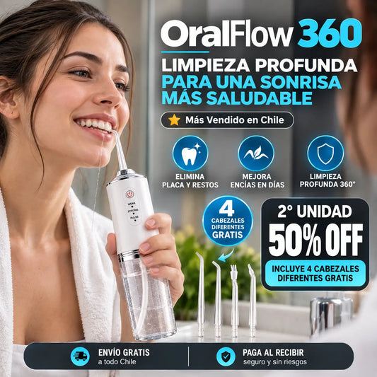 OralFlow 360 | Adiós a restos de comida que el cepillo no alcanza