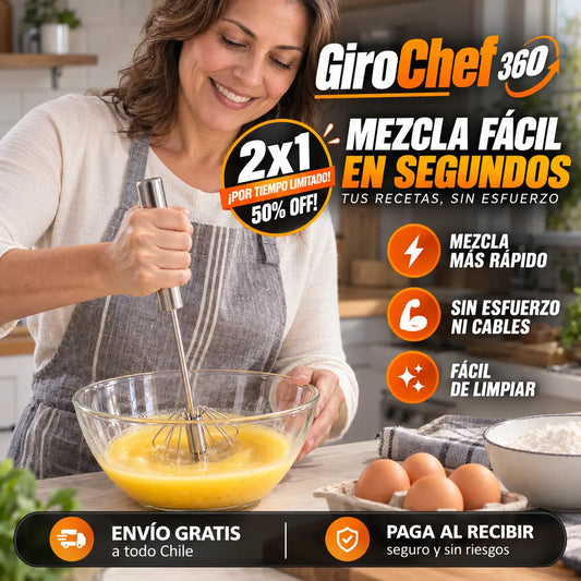 GiroChef 360 | Deja de batir a mano y perder tiempo en la cocina