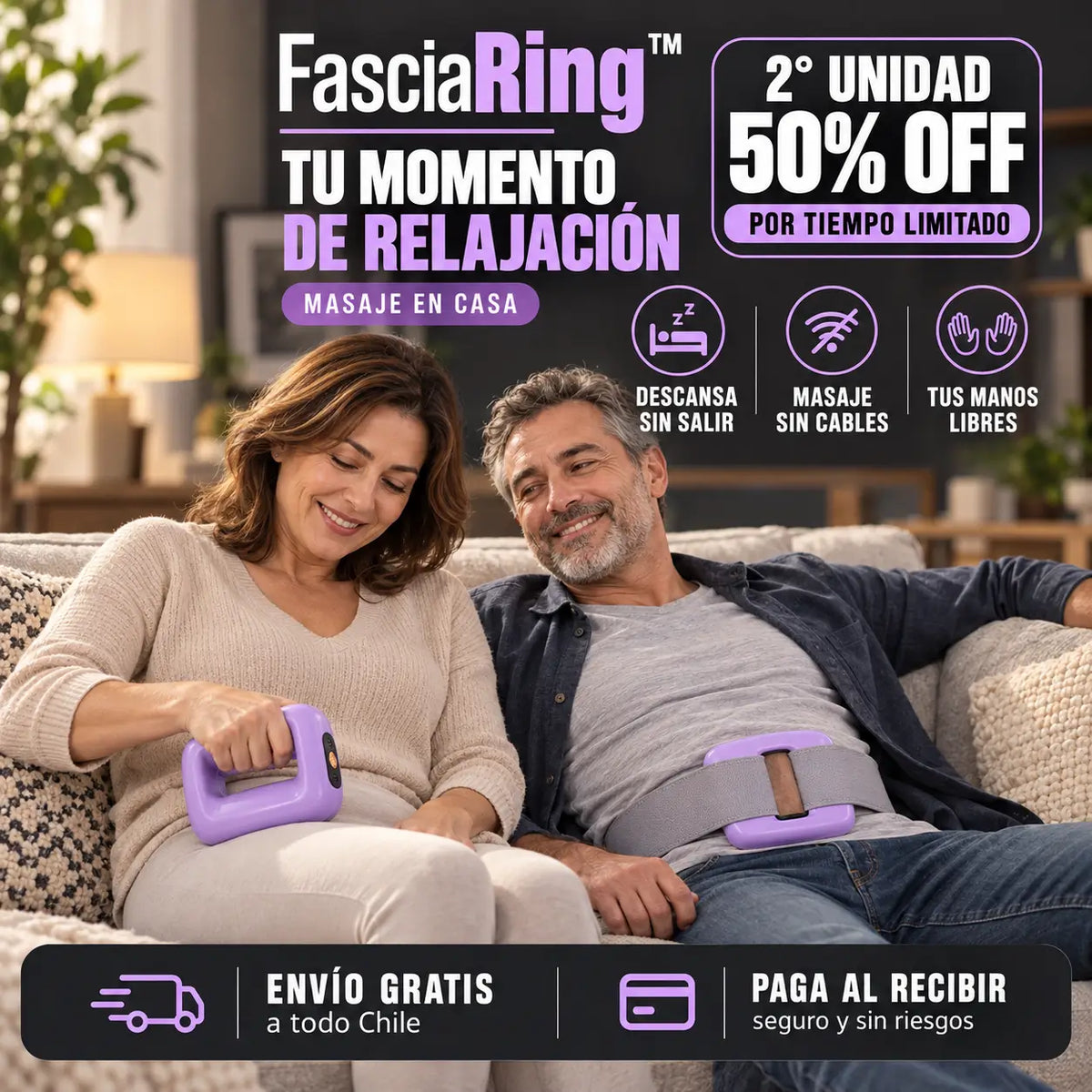 FasciaRing™ – Masajeador abdominal 3 en 1 que trabaja mientras tú descansas