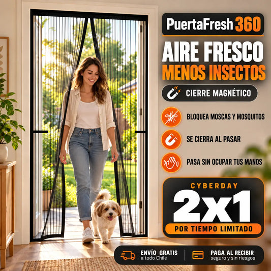PuertaFresh 360 – Adiós mosquitos sin sacrificar ventilación ni comodidad
