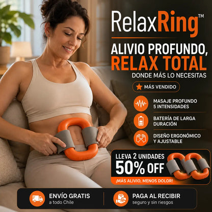 RelaxRing™ | Masajeador portátil que alivia tensión muscular en segundos