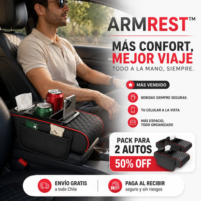 ArmRest™ | Viaja mas comodo y manten tu auto ordenado siempre!