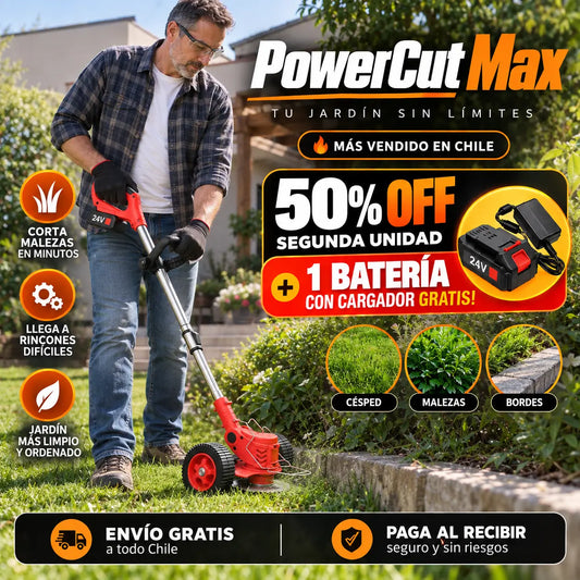 PowerCut Max | Olvídate de los cables y el jardín descuidado para siempre