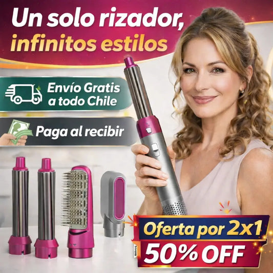 Cepillo Profesional GlowBrush 5 - Crea 5 estilos distintos con una sola herramienta profesional