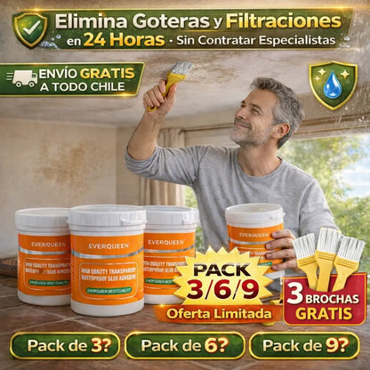 Sellador Impermeable EverQueen™ - Elimina Goteras en 24 Horas Sin Contratar Especialistas