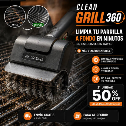 CleanGrill 360 – Deja de restregar a mano la grasa quemada de tu parrilla