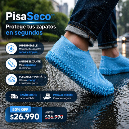 Fundas PisaSeco™ - Protege tus zapatos de la lluvia, barro y charcos en segundos