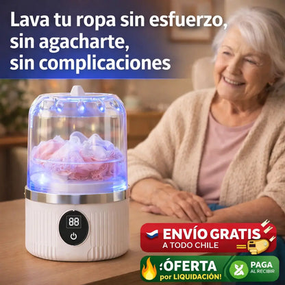 Mini Lavadora EasyWash Care® - Lava tu ropa sin esfuerzo ni agacharte