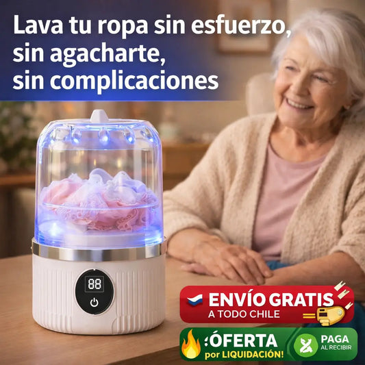 Mini Lavadora EasyWash Care® - Lava tu ropa sin esfuerzo ni agacharte
