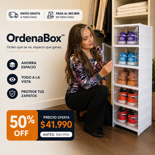 Zapatero OrdenaBox™ - Elimina el desorden y maximiza tu espacio sin esfuerzo - 6 Niveles