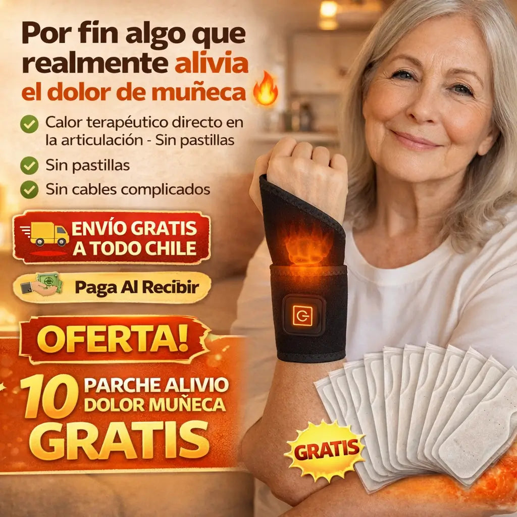 Muñequera AlivioTherm™ - Terapia de CALOR para reducir el DOLOR de muñeca desde casa