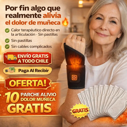 Muñequera AlivioTherm™ - Terapia de CALOR para reducir el DOLOR de muñeca desde casa