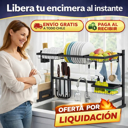 Escurridor AquaRack™ - Libera tu encimera y mantén todo seco en un solo espacio