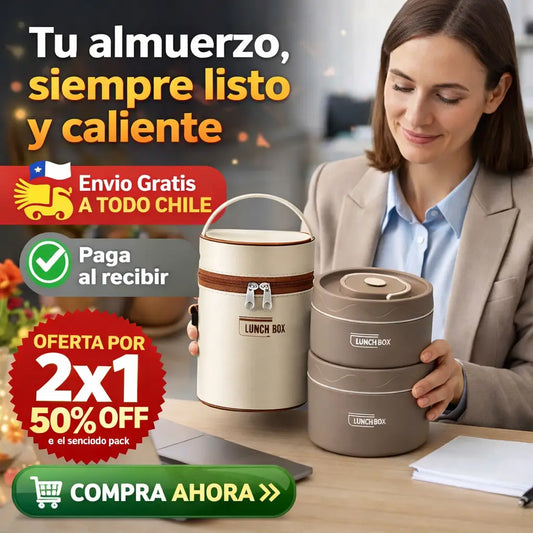 Lonchera LunchBox Pro – Tu comida caliente y sin derrames hasta 3 horas donde vayas