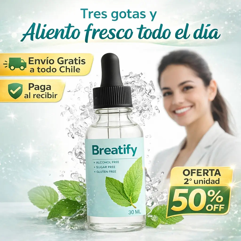 Breatify™ Gotas - Aliento fresco todo el día, con tres gotas