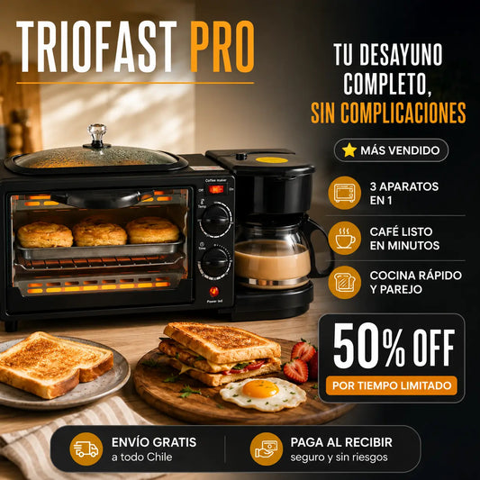 TrioFast Pro | Deja de ocupar espacio con tres aparatos distintos