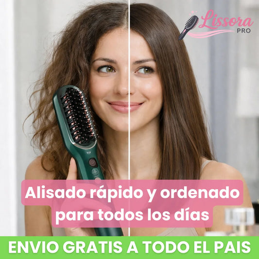 Cepillo Lissora Pro - Alisa y controla el frizz en minutos, desde casa