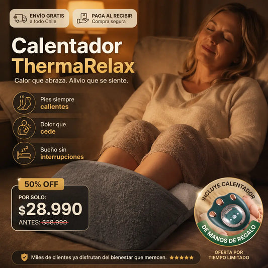 Calentador ThermaRelax - Calor constante para pies que duelen o no entran en calor