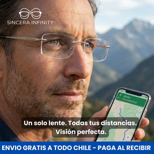 Lentes Sincera Infinity - Visión nítida y sin saltos de cerca, lejos y a media distancia.