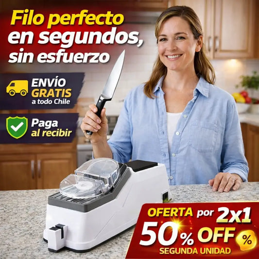 Afilador Electrico FiloPro – Afila tus cuchillos y tijeras en segundos desde casa